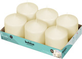 Bolsius Professional Ivory Pillar Candles - Set of 6 (100mm x 98mm) Bolsius Professional Ivory Pillar Candles - Set of 6 (100mm x 98mm)
