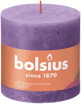 Vibrant Violet Bolsius Rustic Shine Pillar Candle (100 x 100mm) Vibrant Violet Bolsius Rustic Shine Pillar Candle (100 x 100mm)