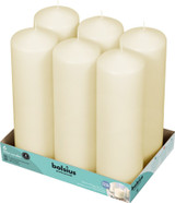 Bolsius Professional Ivory Pillar Candles - Set of 6 (250mm x 78mm) Bolsius Professional Ivory Pillar Candles - Set of 6 (250mm x 78mm)