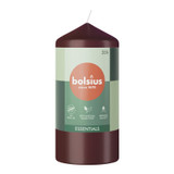 Bolsius Velvet Red Essential Pillar Candle (120mm x 58mm)  Bolsius Velvet Red Essential Pillar Candle (120mm x 58mm)