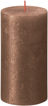 Bolsius Rustic Shimmer Metallic Candle- Copper (130mm x 68mm)