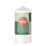 Bolsius Cloudy White Essential Pillar Candle (120mm x 58mm)  Bolsius Cloudy White Essential Pillar Candle (120mm x 58mm)