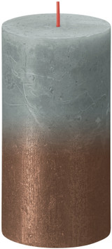 Bolsius Rustic Faded Eucalyptus Green Copper Metallic Candle (130mm x 68mm) Bolsius Rustic Faded Eucalyptus Green Copper Metallic Candle (130mm x 68mm)