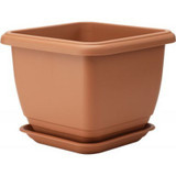 Stewart 40cm Balconniere Square Planter - Terracotta