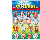 Farm Animal Face Stickers Farm Animal Face Stickers