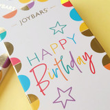 Joypots Joybar - Milk Chocolate Happy Birthday Message Bar (80g)