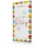 Joypots Joybar - Milk Chocolate Happy Birthday Message Bar (80g)