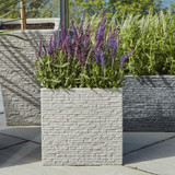 Stone Square Slate Effect Planter (30cm)