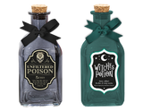 Halloween Glass Decorative Potion Bottles (Assorted)