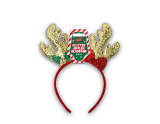 Glitter Antler Headband with Bow (Assorted Designs)