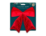 Red Velvet Bow Decoration (32cm)