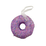 Lilac Glitter Donut Hanging Decoration (15cm)