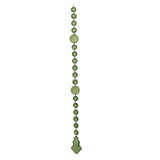 Green Acrylic Leaf Shaped Pendant Garland (50cm)