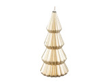 Metallic Christmas Tree Candle (Assorted)