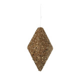 Gold Glitter Diamond Hanging Decoration (15cm)