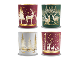 Christmas Scene Tea Light Holder (Assorted)