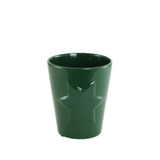 Dark Green Ceramic Star Pot (12cm)
