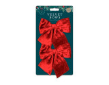 Red Velvet Bows (15cm)
