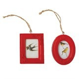 	Assorted Red Mini Hanging Classical Photo Frames