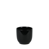 Glossy Black Hortus Cairo Pot (12x10cm)