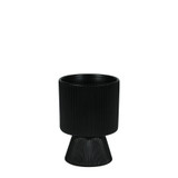Matt Black Hortus Oslo Pot (11.5x16cm)