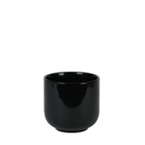 Hortus Havana Glossy Black Ceramic Pot (13cm)