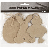 Easter Hanging Decorations. H: 10 Cm. 6 Pcs