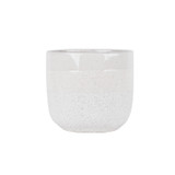 Hortus White Bordeaux Stoneware Pot (20cm H x 22cm Dia)