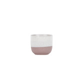 Hortus Pink & White Bordeaux Stoneware Pot (11cm H x 12.5cm Dia)