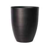 Dark Grey Metallic Look Plastic Planter (34.5cm)