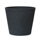 Charcoal Black Aged Effect Plastic Planter (50cm)