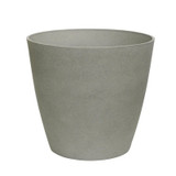 Cement Grey Aged Effect Plastic Planter (28cm)