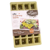 24 Cell Green Insert Seed Tray (x3)