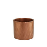 Bronze Dimpled Zinc Pot (13cm)