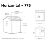 Keter Newton Shed 2.0 (7.5x7)