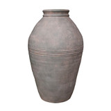Antique Green Terracotta Tall Olive Pot Vase (47.5cm H)