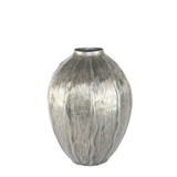 Antique Silver Eros Seed Metal Vase (29.5cm H)