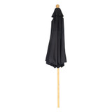 Black Parasol with Bamboo Pole (2.5m)