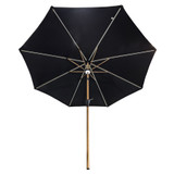 Black Tilting Parasol with LED Lights (3m)