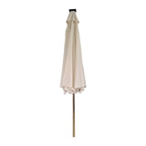 Ivory Tilting Parasol with LED Lights (3m)