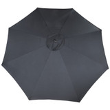 Black Tilting Parasol with Wood Effect Pole (3m)