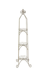 Antique Willow Scroll 3-Tier Plant Stand