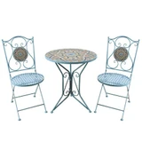 Blue Azura Mosaic Bistro Set