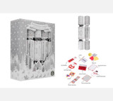 White & Silver Snowflake Crackers (12 inches)