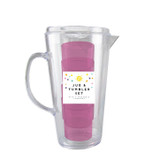 Summer Jug & 4 Tumbler Set (Assorted)