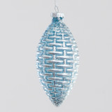 Blue Ridge Pattern Drop Decoration (13cm)