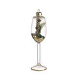 Clear Glass Goblet Ornament (14cm)