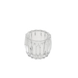 Glass Ribbed Tealight Holder (7.5cm)