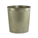 Gold Ribbed Planter (21cm)