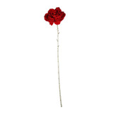 Red & Gold Velvet Peony (60cm)